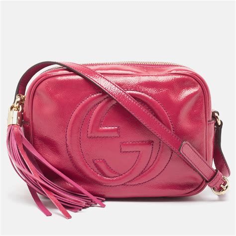 borsa fucsia gucci|Gucci leather handbags.